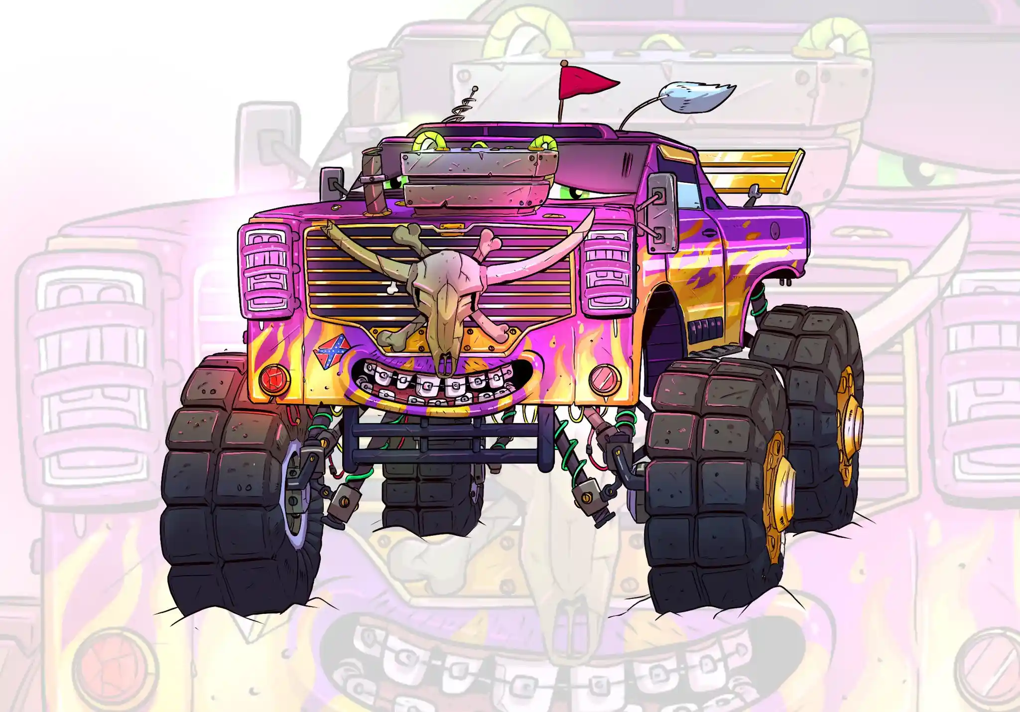 Rusty - Croquis préparatoire par Florian Leux (Toyso) - Processus de création