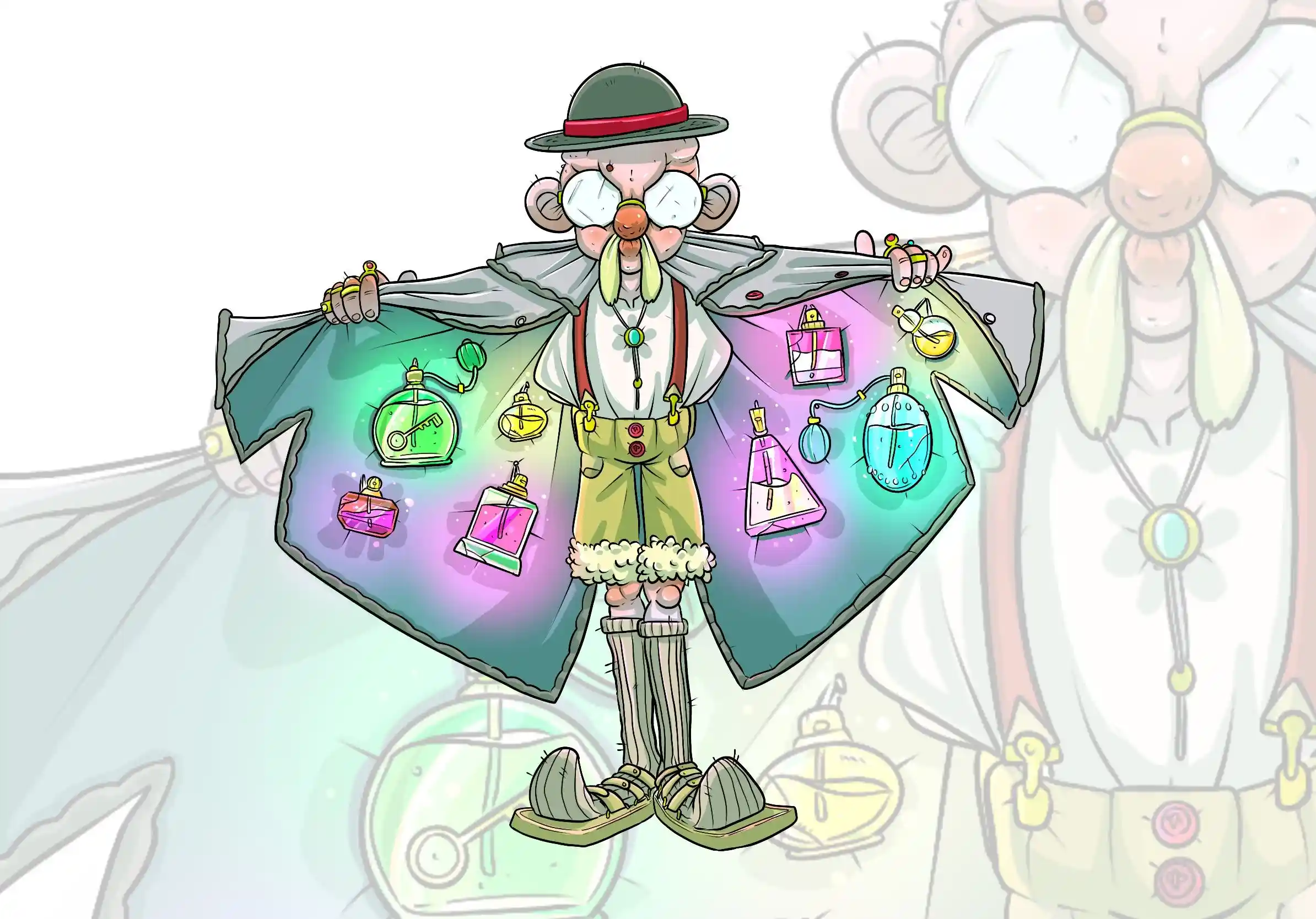 Le parfumeur - Illustration par Florian Leux (Toyso)