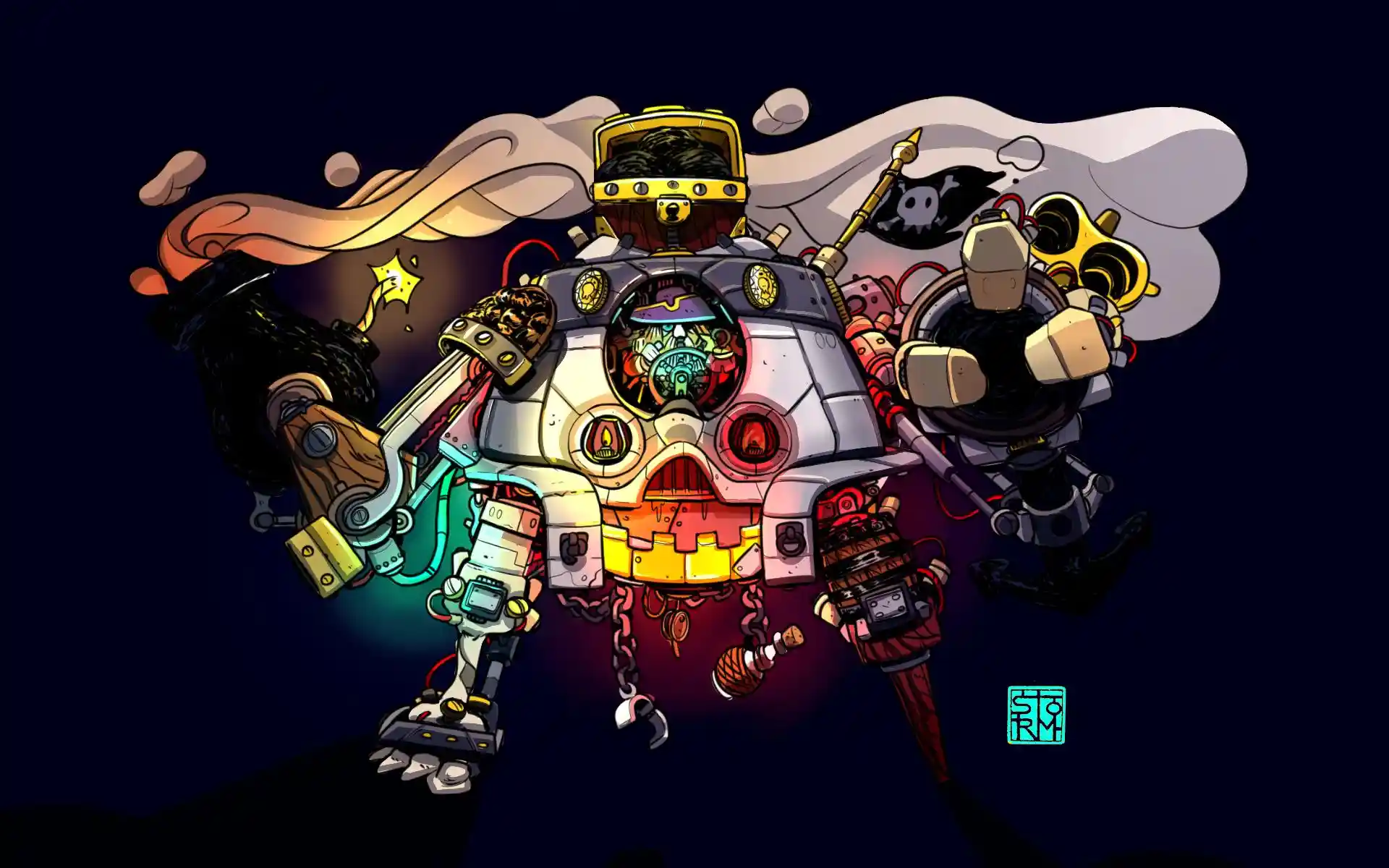 R4CKH4M - Croquis préparatoire par Florian Leux (Toyso) - Processus de création