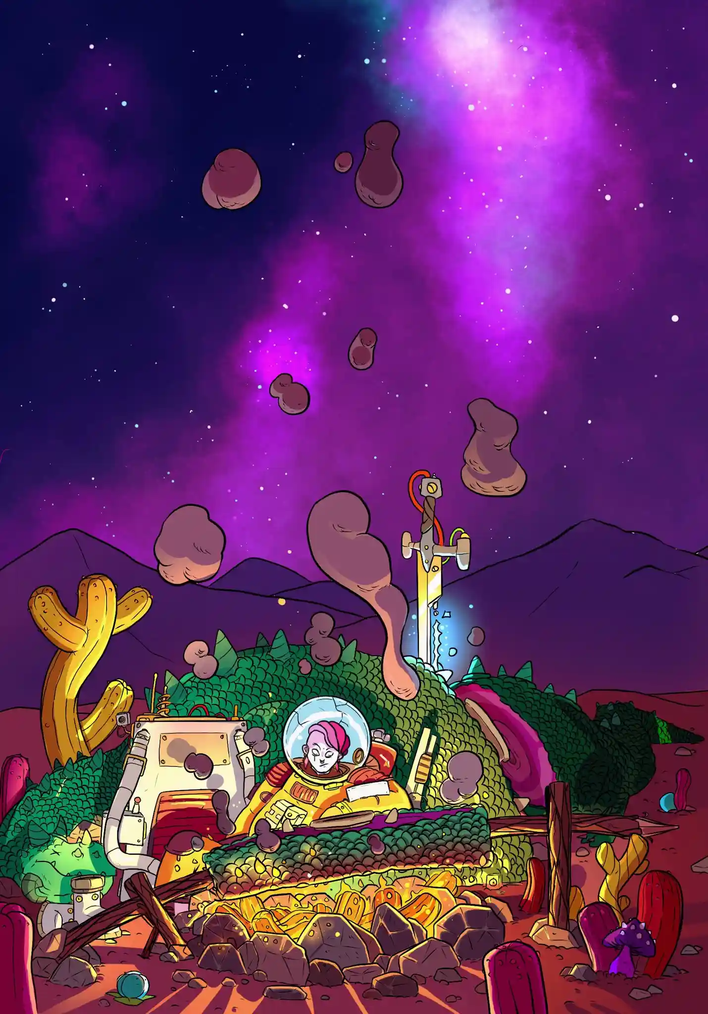 Bivouac - Illustration digitale par Florian Leux (Toyso) - Character design et illustration digitale