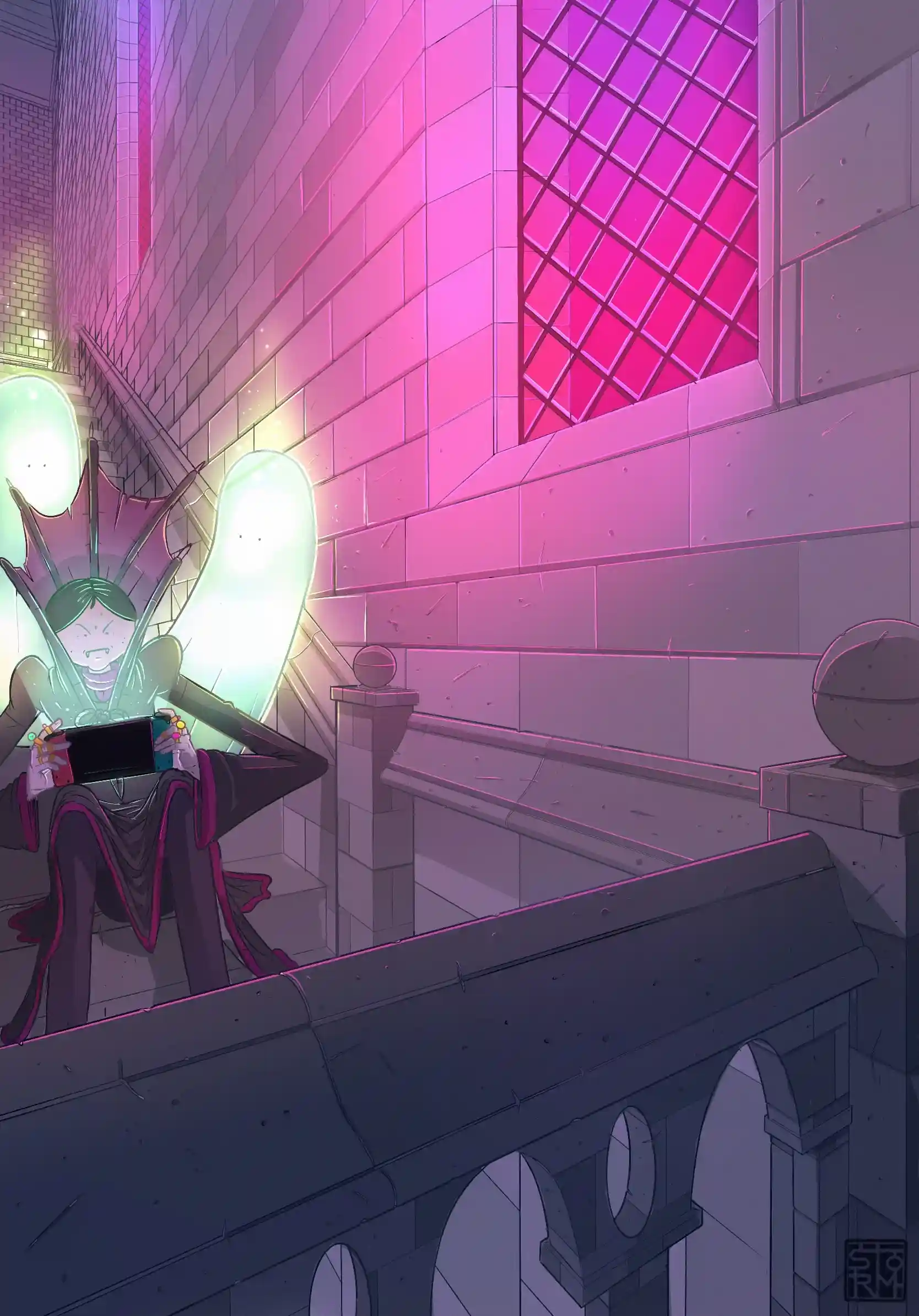 Game night - Illustration digitale par Florian Leux (Toyso) - Character design et illustration digitale