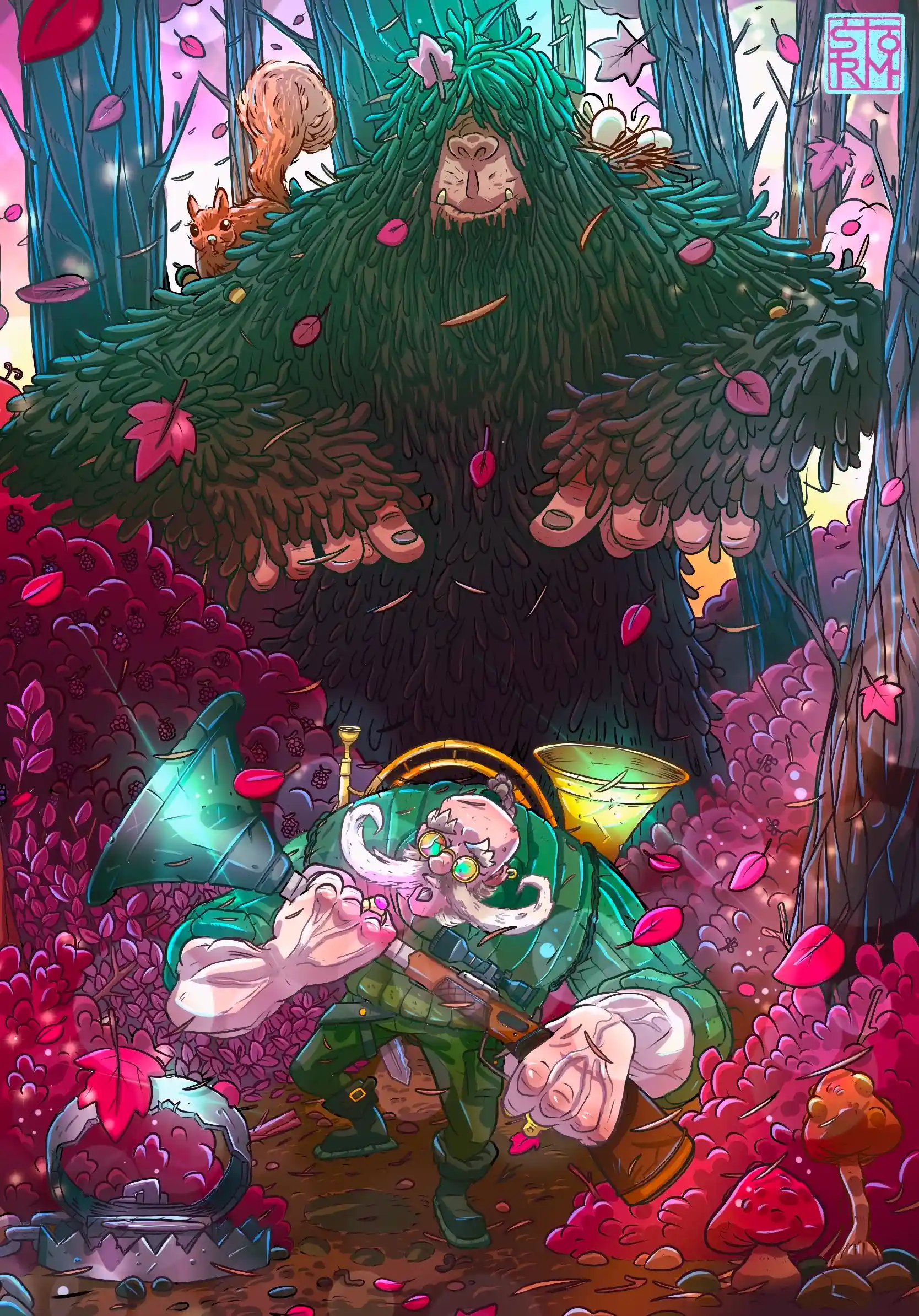 Morning Hunt - Illustration digitale par Florian Leux (Toyso) - Character design et illustration digitale