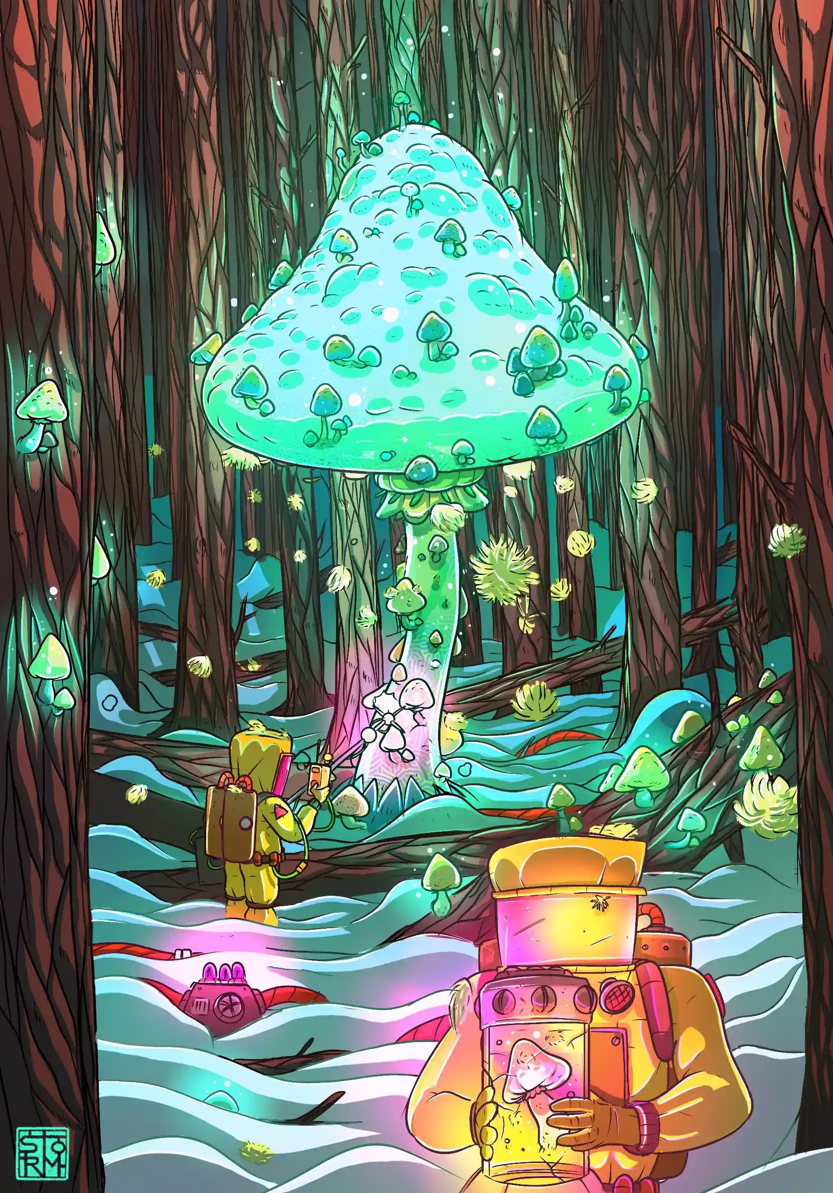 Mushroom - Illustration digitale par Florian Leux (Toyso) - Character design et illustration digitale