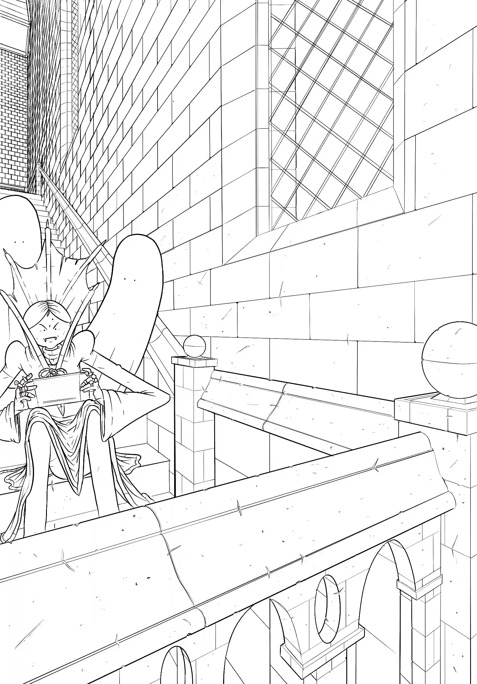 Game night - Encrage numérique par Florian Leux (Toyso) - Étape encrage