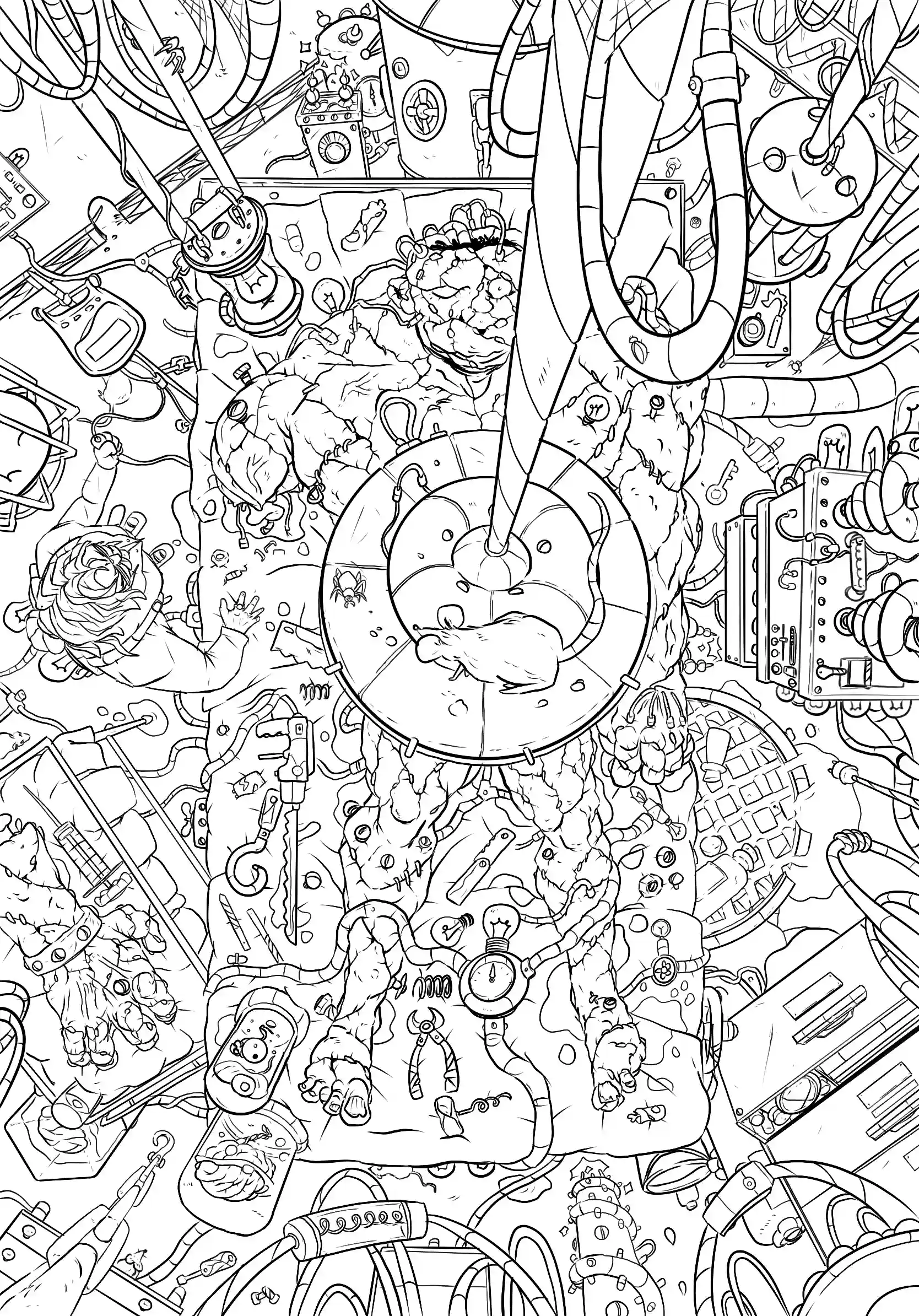 Monster - Encrage numérique par Florian Leux (Toyso) - Étape encrage