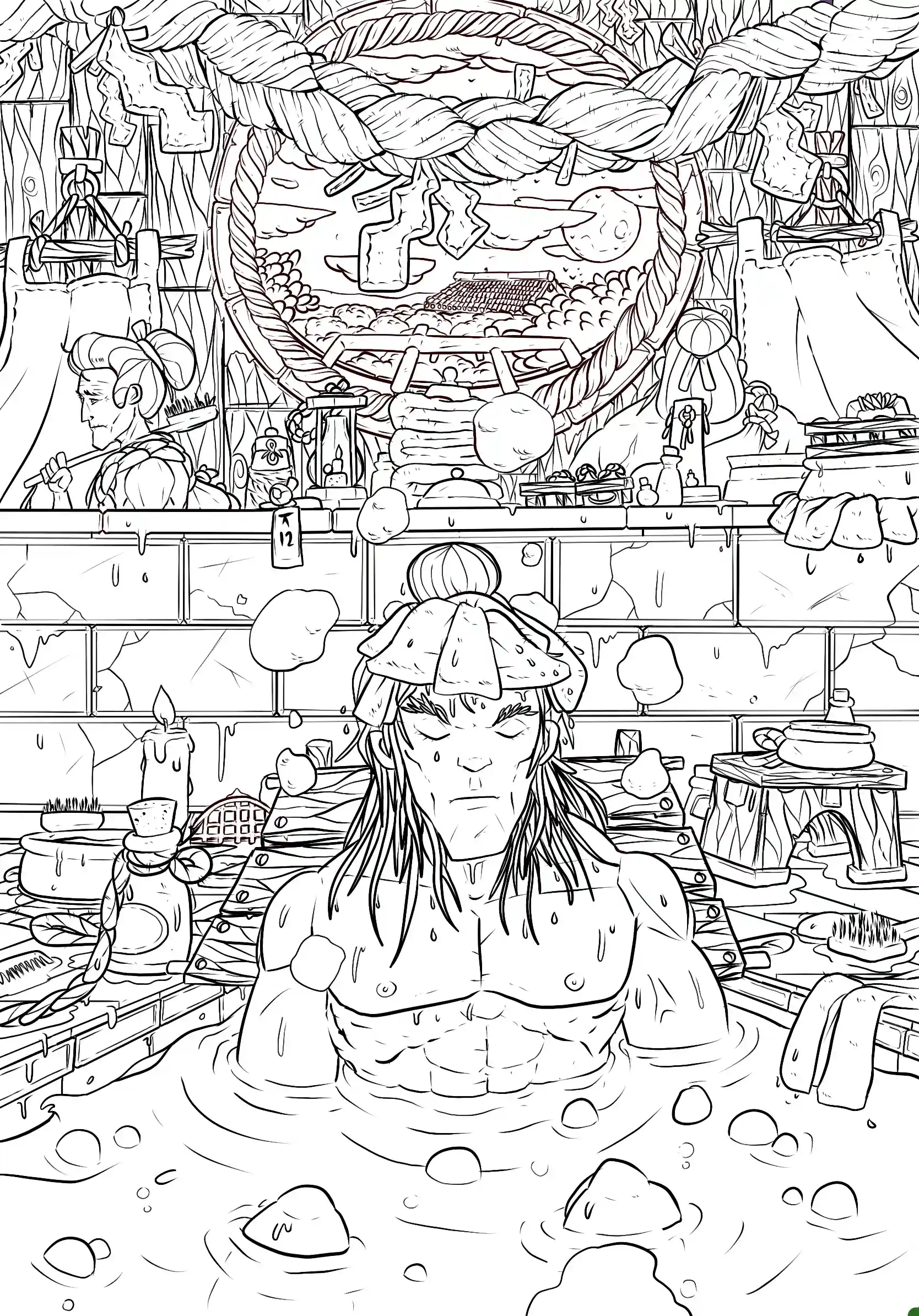 Sento - Encrage numérique par Florian Leux (Toyso) - Étape encrage