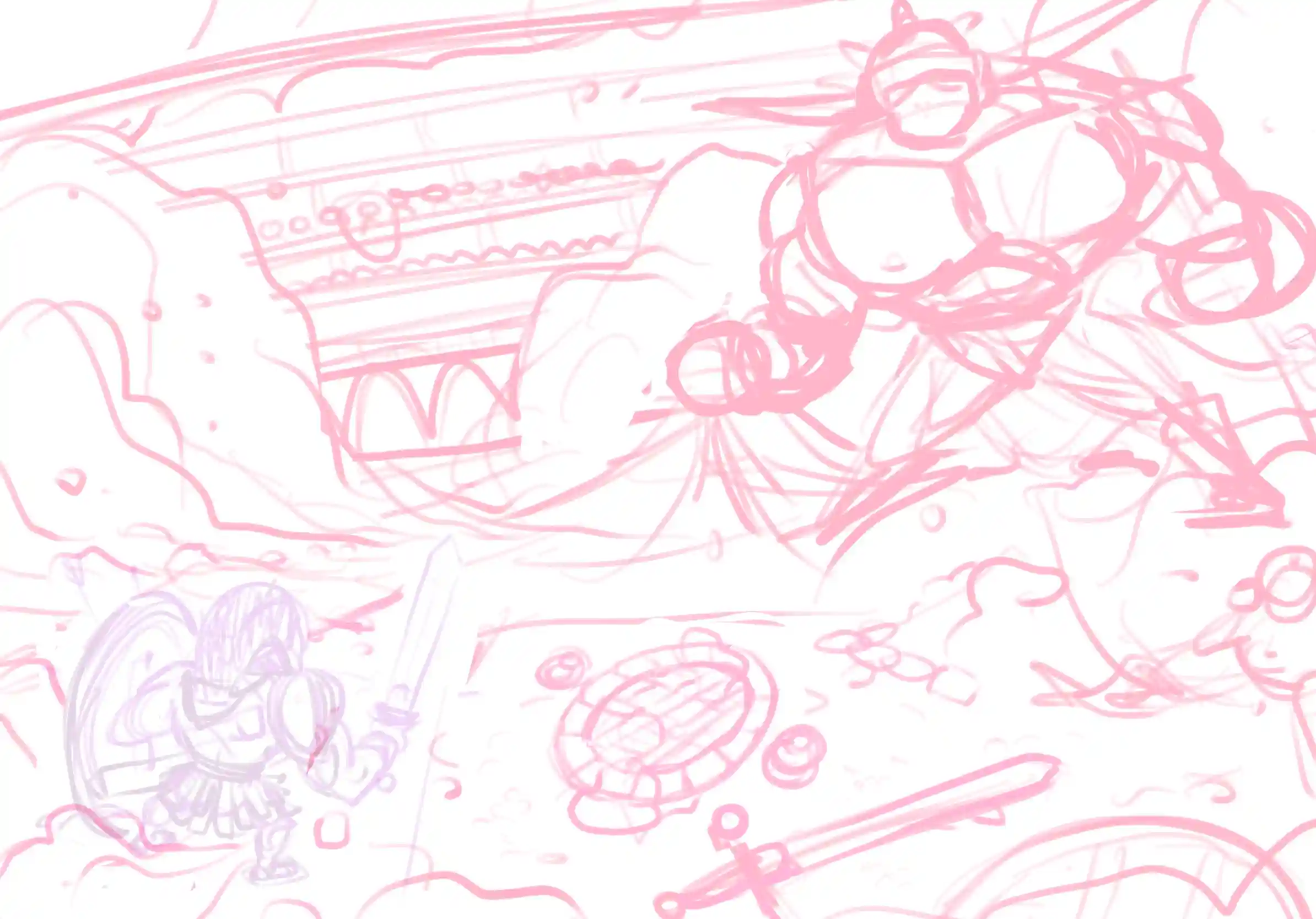 Morituri te salutant - Croquis préparatoire par Florian Leux (Toyso) - Processus de création