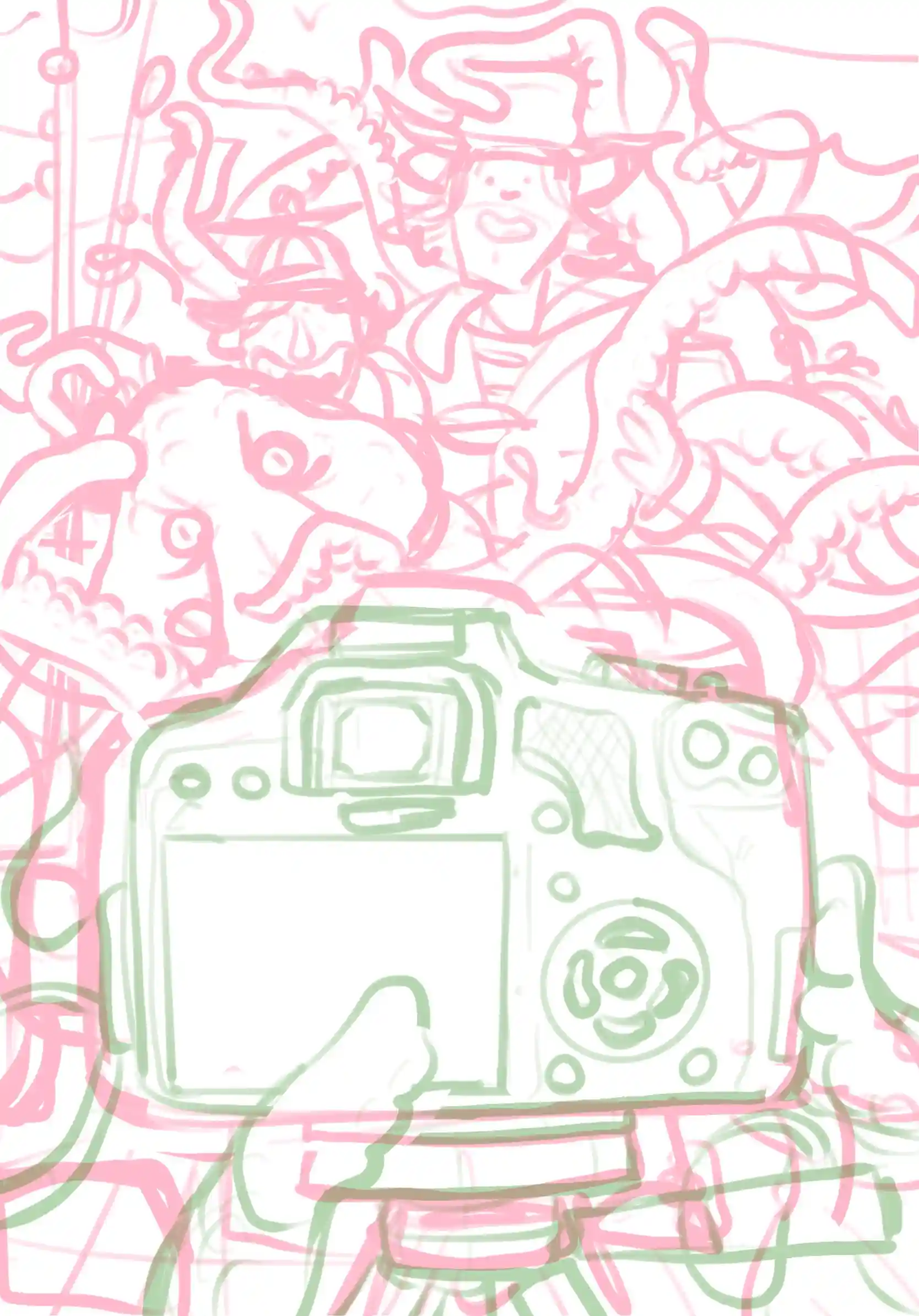 Gone fishing - Croquis préparatoire par Florian Leux (Toyso) - Processus de création