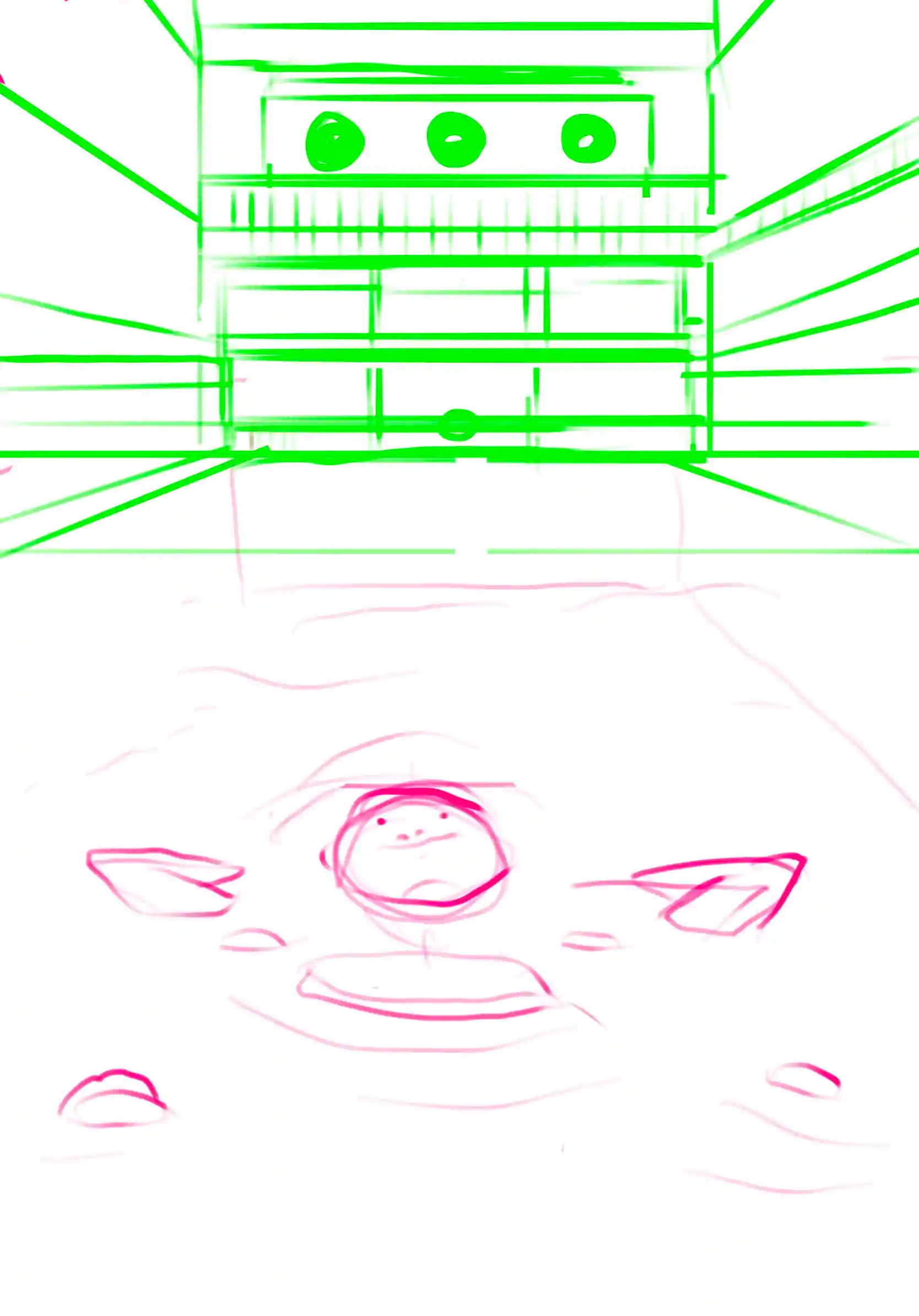 Molitor - Croquis préparatoire par Florian Leux (Toyso) - Processus de création