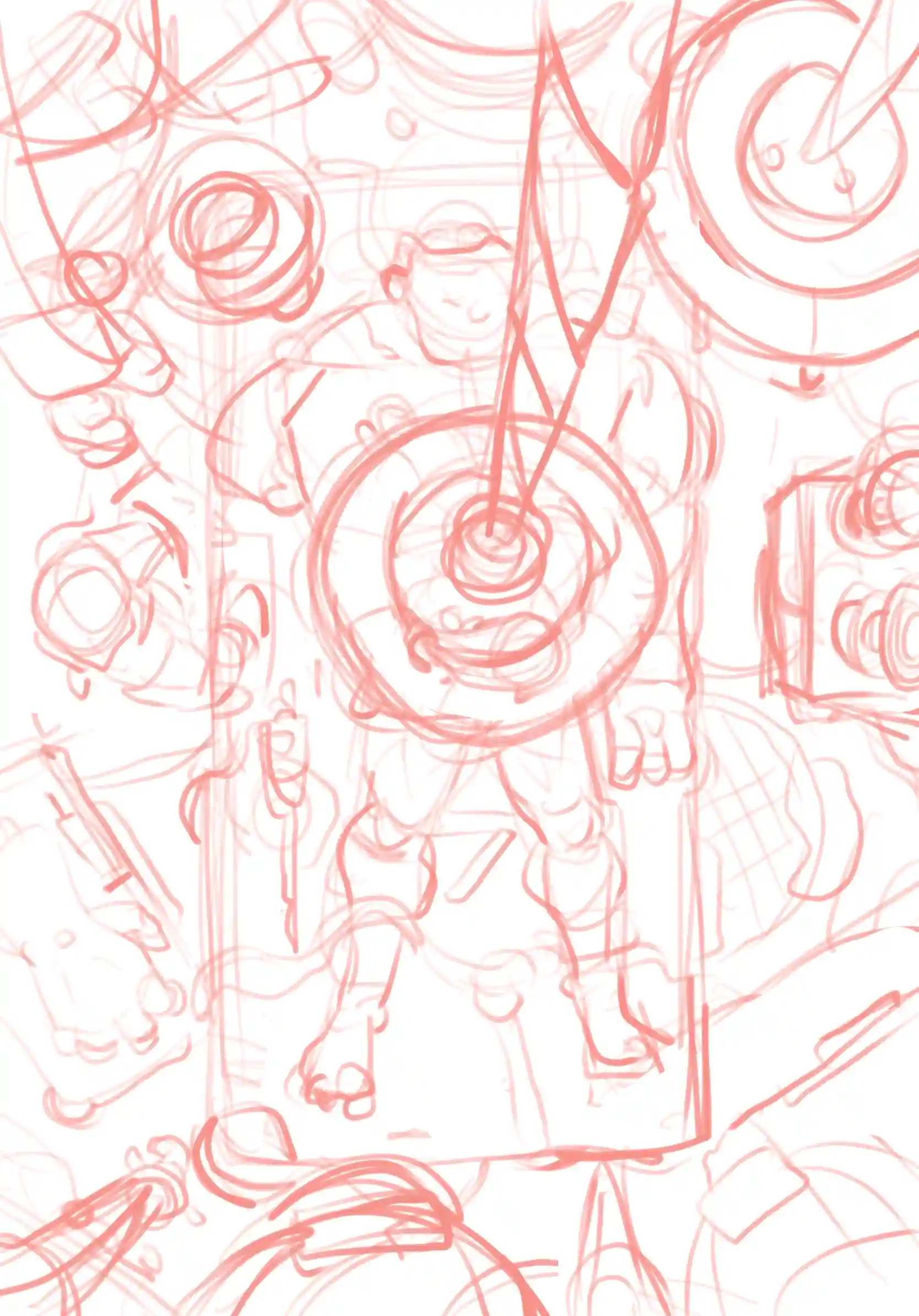 Monster - Croquis préparatoire par Florian Leux (Toyso) - Processus de création