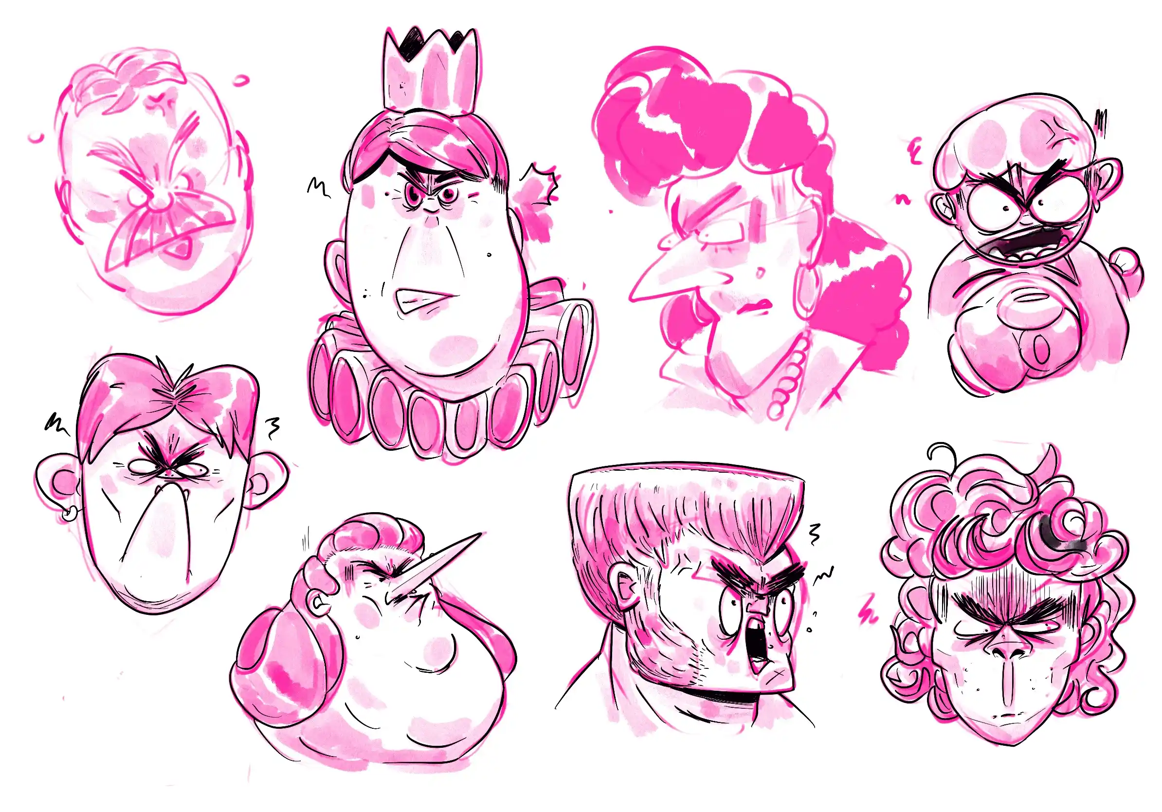 des gens en colère - Illustration par Florian Leux (Toyso)