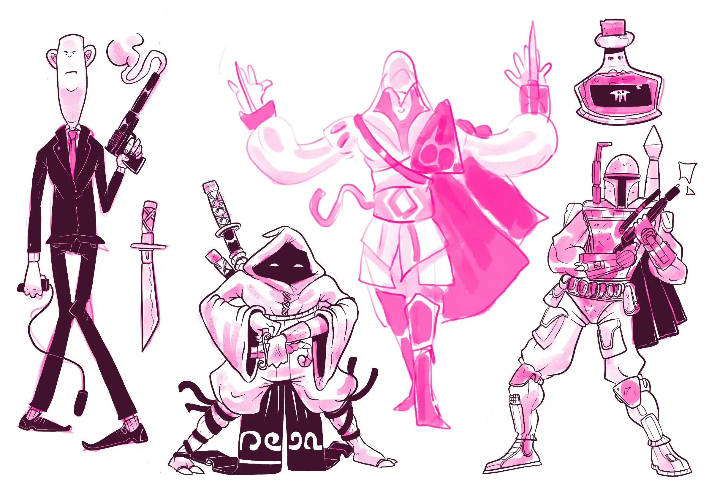 des assassins - Illustration par Florian Leux (Toyso)