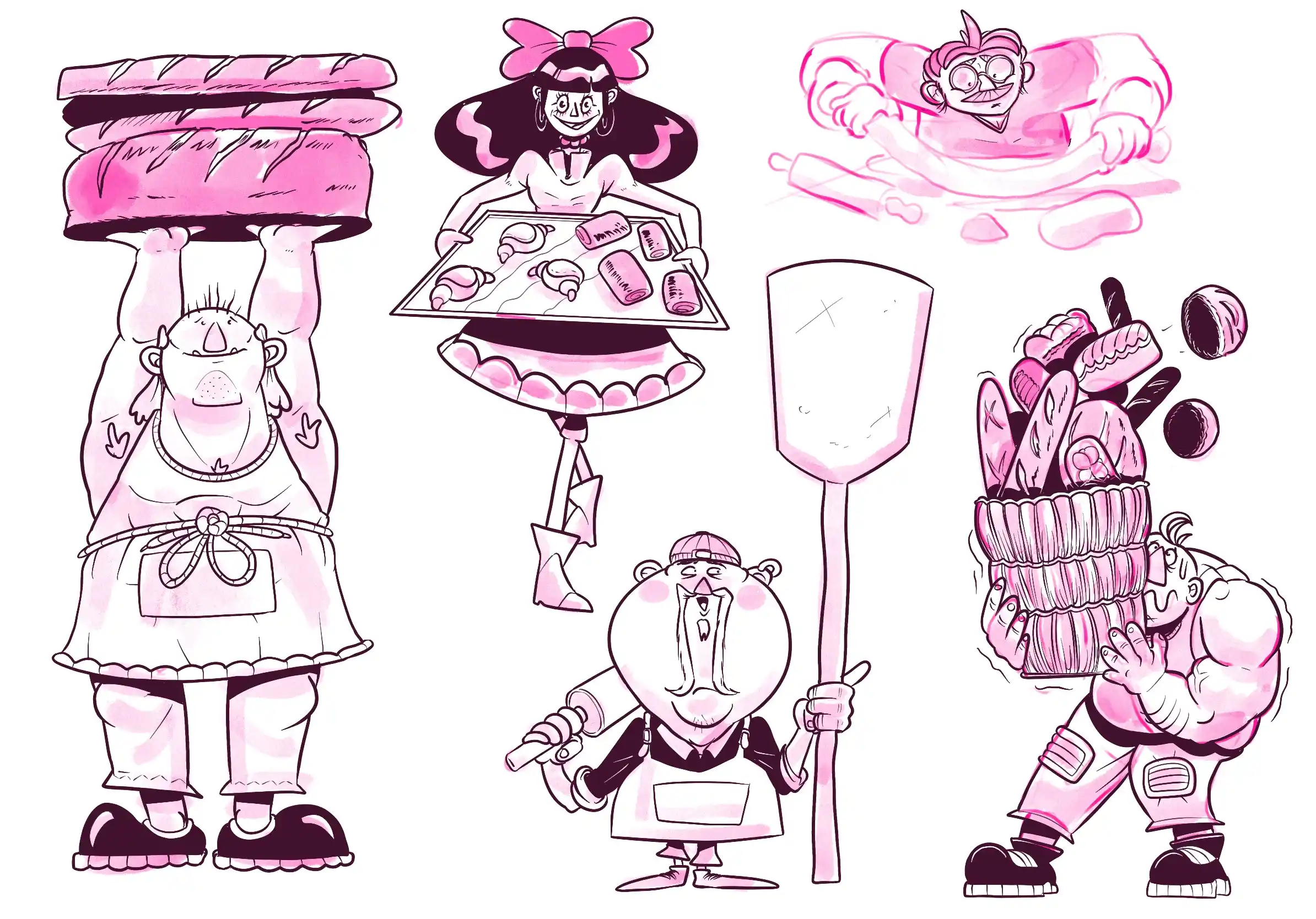 des boulangers - Illustration par Florian Leux (Toyso)