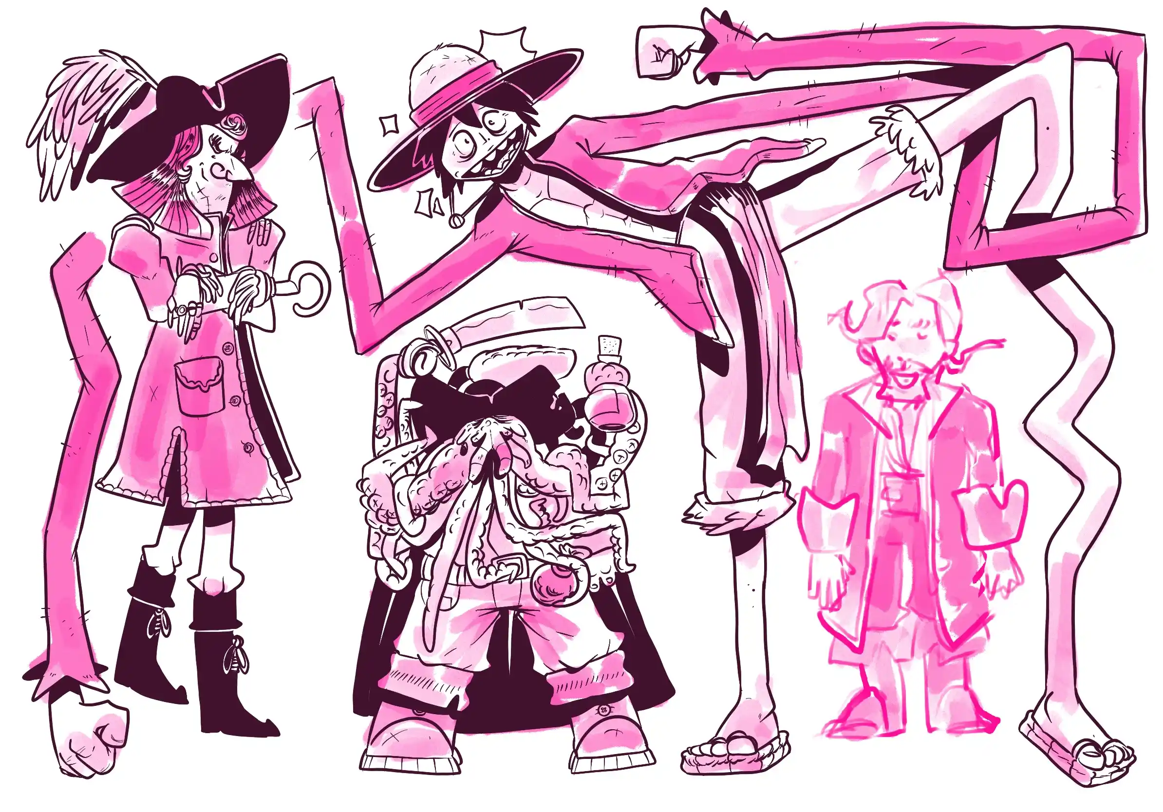 des pirates - Illustration par Florian Leux (Toyso)