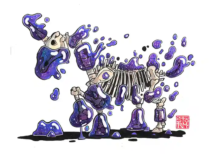 Unicorn - Dessin traditionnel aux feutres à alcool par Florian Leux (Toyso) - Portfolio illustrateur Bordeaux